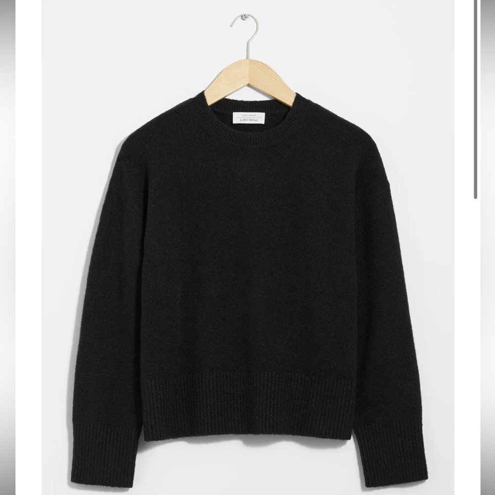 & Other Stories Black Sweater NWOT